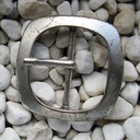 FINE, silberne Gürtelschließe, Schnalle für 4,5cm breite Riemen