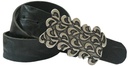 Hooks, 4cm, silberne Koppelschließe, Schnalle