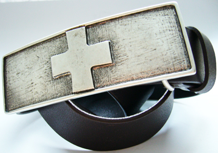 Rütli, 4cm, schweizer Kreuz - Schließe, Schnalle
