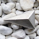 TETRA, Koppelschließe, Pfeilspitze, 2cm, silberfarben, Schnalle