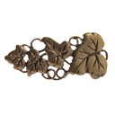 OBERON, 4cm, messingfarbene Gürtelschließe, Efeu,Schnalle