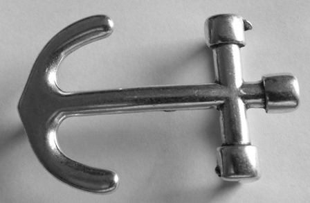 ANKER, Koppelschließe, 3cm, silberfarben, Schnalle