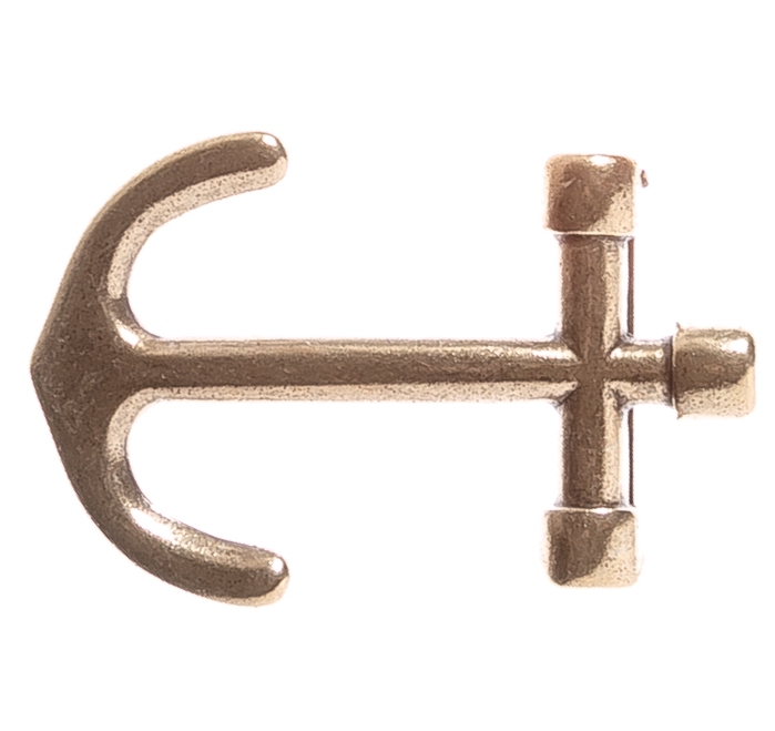 ANKER, Koppelschließe, 3cm, messingfarben, Schnalle