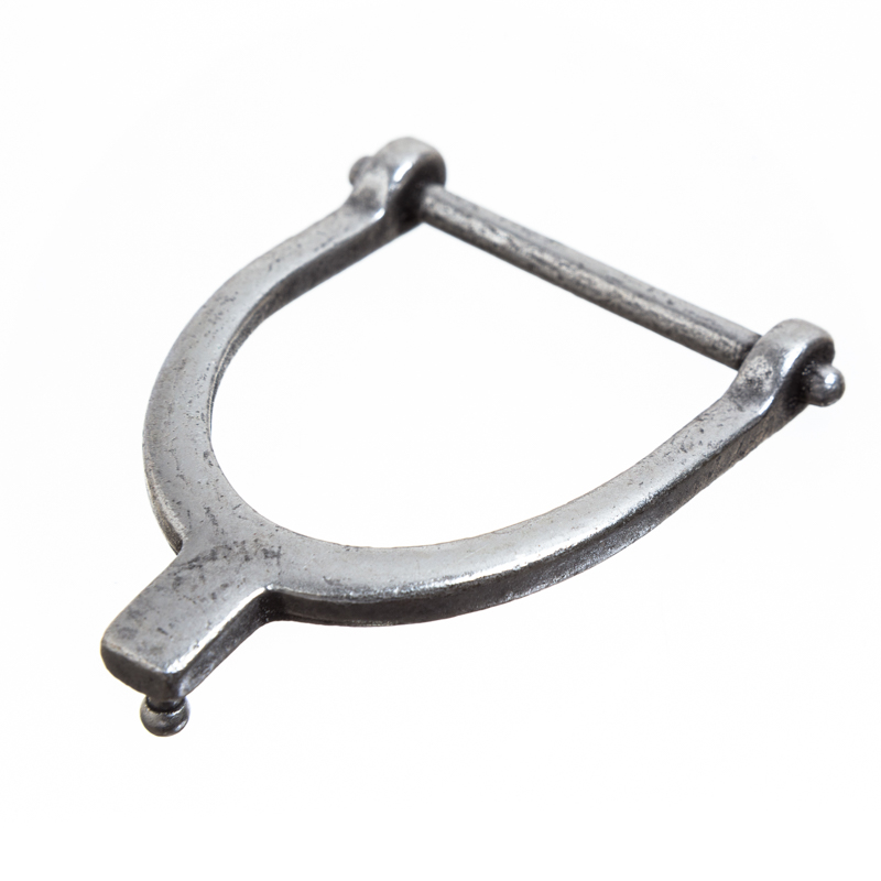Sporn, 4cm, silberfarbene Gürtelschließe, Schnalle