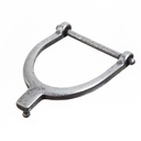 Sporn, 4cm, silberfarbene Gürtelschließe, Schnalle