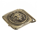 NEMEIOS Löwenkopf, 4cm, messingfarbene Gürtelschließe, Schnalle