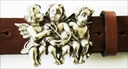 Little Devils, 4cm, silberne Fantasy-Teufelchen-Schließe, Schnalle