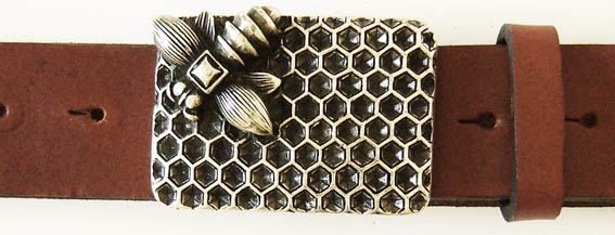 Honey, 4cm, silberne Schließe, Schnalle