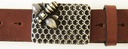 Honey, 4cm, silberne Schließe, Schnalle