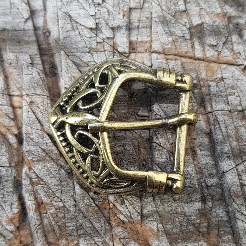 BALDER 20 - Celtic Buckle, messingfarben, 2cm, keltische Knoten-Schließe