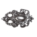 Evangeline, 4cm, silberfarbene Barock-Schließe, Schnalle