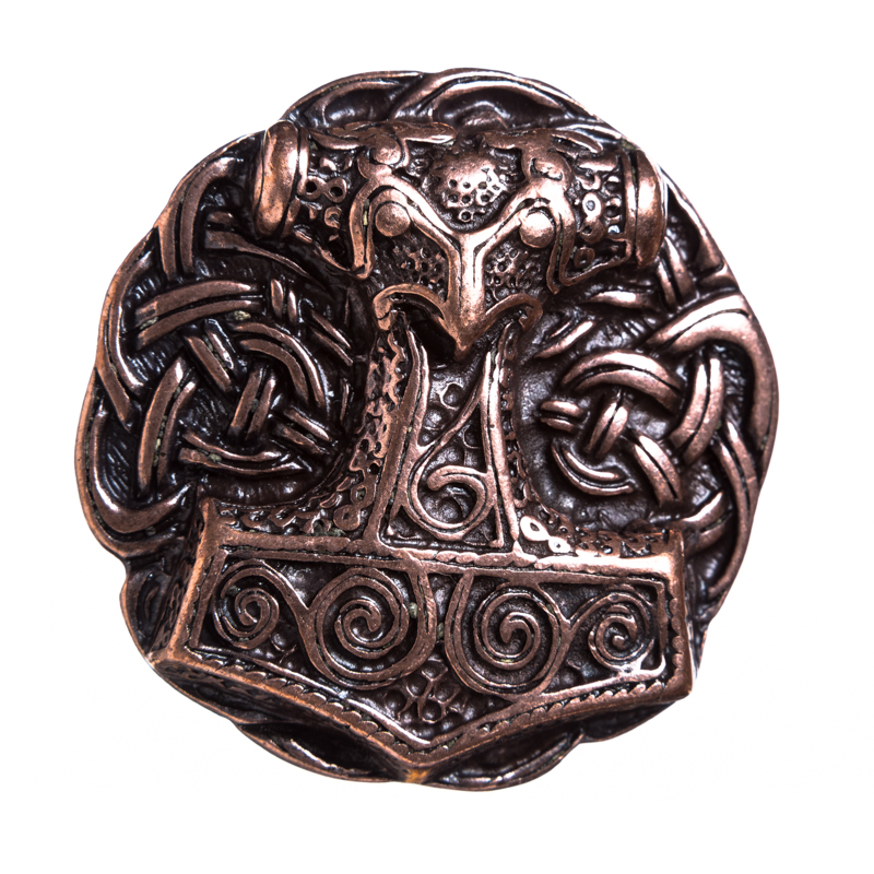 CELTIC MJÖLNIR, 4cm, Thorhammer-Schließe, kupferfarben, Schnalle
