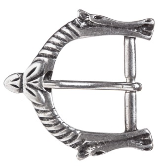 ARAMIS, 3cm, silberfarbene Pferde-Schließe,Mittelalter,Wikinger