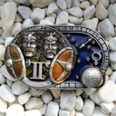 Sternzeichen Zwilling - Gemini, 4cm Schließe, Schnalle