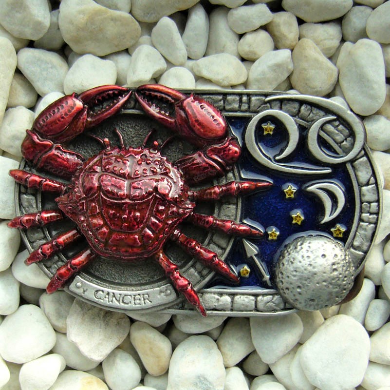 Sternzeichen Krebs - Cancer, 4cm Schließe, Schnalle