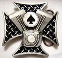 V-Twin Cross, 4cm Schließe, Schnalle