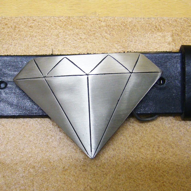 Diamond, 4cm Zinn-Gürtelschließe, Schnalle