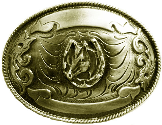 B 9007-2 Western Rodeo Buckle, Schnalle