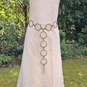 Y-Daisy, Ypsilon-Kettengürtel, messingfarben, Mittelalter, Larp, Cosplay