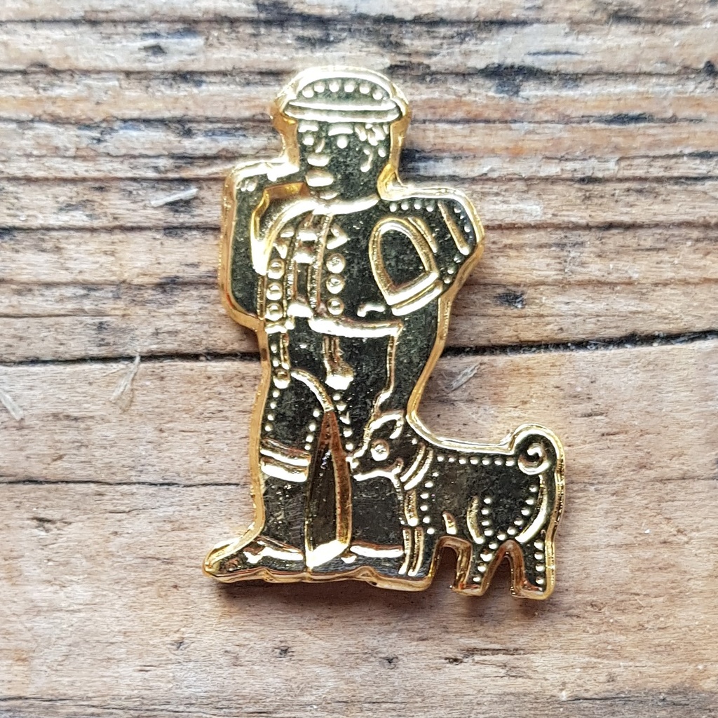 Appenzeller Hirte, goldene Zierniete