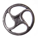 Wheel, eisenfarbener STEAMPUNK-Beschlag