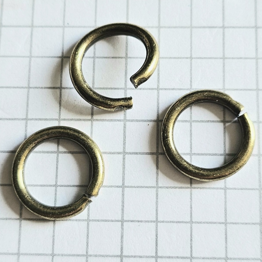 Ring, 10mm, Eisen, FB:altmessing