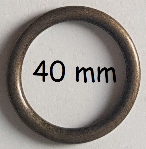 Ring, 40mm, gegossen, altmessing