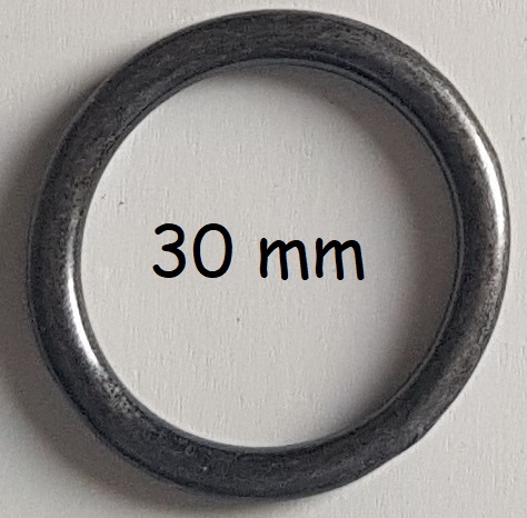 Ring, 50mm, gegossen, alteisen
