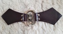 Eule-Verschluss,Fb:messing,Leder,Wikinger,Kelten,Mantel,Umhang,Mittelalter,Larp