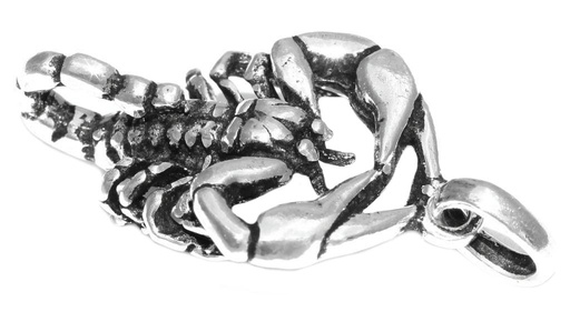 [am199] Skorpion-Anhänger IMPERATOR aus 925er Silber – Symbol für Kraft und Entschlossenheit (2,6 cm)