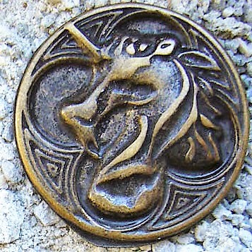 [33669] Unicorn, altmessingrfarbener Beschlag