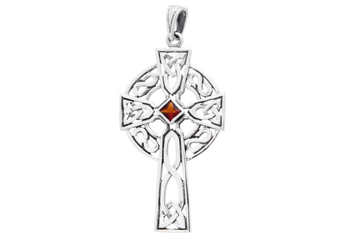 [ak6] Keltischer Anhänger ARCANA aus 925er Silber – Großes Schutzamulett für Spiritualität (5,3 cm)