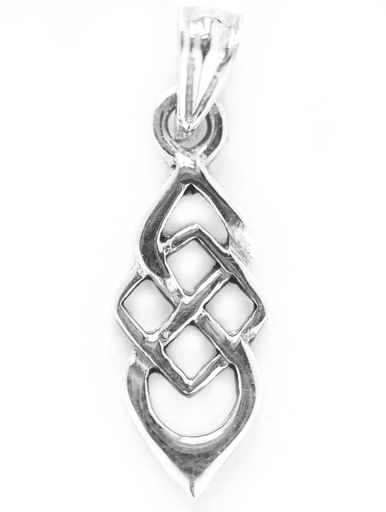 [ac24] Schmuck Anhänger Neala 2,5 cm – Silber 925 – Keltisches Amulett mit Knotenmuster