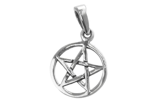 [ac18] Schmuck Anhänger Sanya 2,3 cm – Silber 925 – Kleines Pentagramm-Amulett für Schutz & Energie