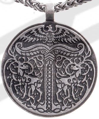 Anhänger Iggdrasil, silberfarben