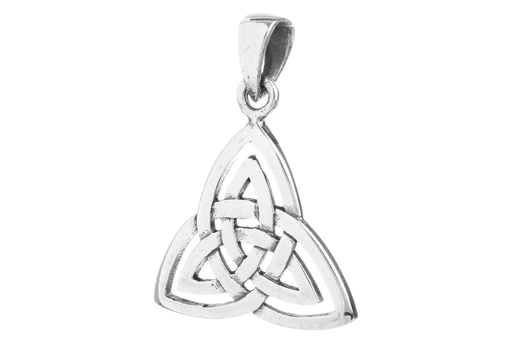 [Ac87-2] Schmuckstück  Keltischer Schmuck Anhänger TRINY 2 cm Irischer Symbolschmuck Silber 2.8 cm