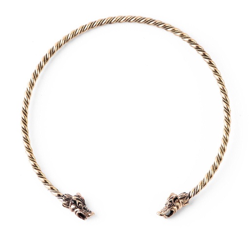 [hrb9] Wikinger Bronze Torques Tork Torc Paragon Frauen - Bronze- und Silberschmuck für Reenactment, LARP und Fantasie