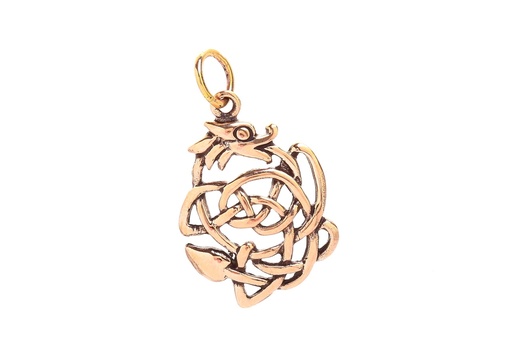 [acb535] Drachen-Amulett DAGAN aus Bronze – Kleiner Drache als Symbol für Schutz und Stärke (2,9 cm)