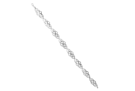 [ark7-2] CELTIC HARMONY Armkette aus Silber – Keltisches Freundschaftsarmband 19 cm