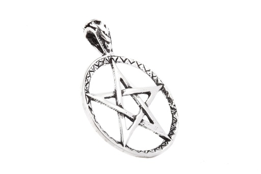 [ac11] Keltisches Amulett, Anhänger 'Pentagramm Schutzsymbol' aus Silber 925- Mittelalter, Larp, Reenactment Schmuck