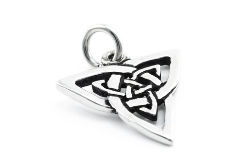 [ac69] Schmuck Anhänger Andria 2,3 cm – Silber 925 – Keltisches Triade-Amulett für Schutz & Balance