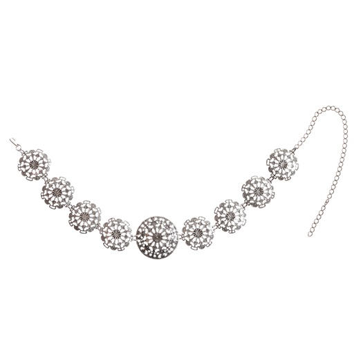 [32455] Uta, Hüftgürtel, silberfarben