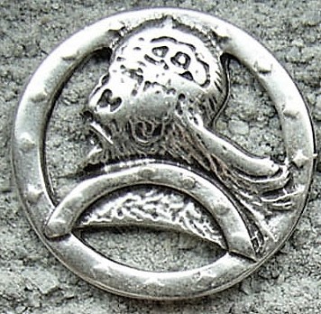[32798] Nordischer Krieger, silberfarbener Beschlag