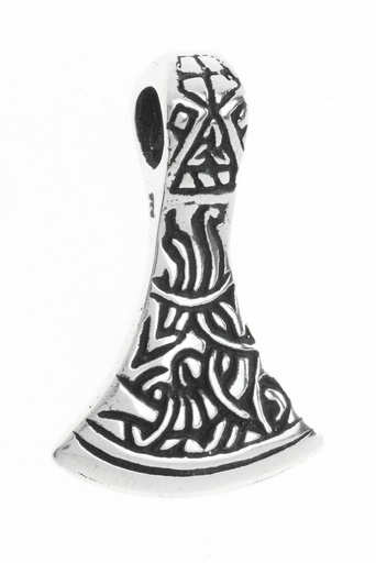 [av27] Anhänger KIVIK Axtklinge aus Silber – Wikinger Amulett 2,1 cm