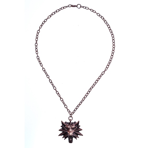 [PK-5161-4] Halskette Wolfskopf, kupferfarben