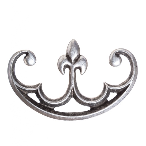 [T-627-1] silberfarbener Taschenbeschlag groß