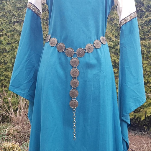 [31664] Kettengürtel Y-Gürtel Y-Herja messingfarben Ypsilongürtel Accessoire für Larp, Mittelalter und Alltag