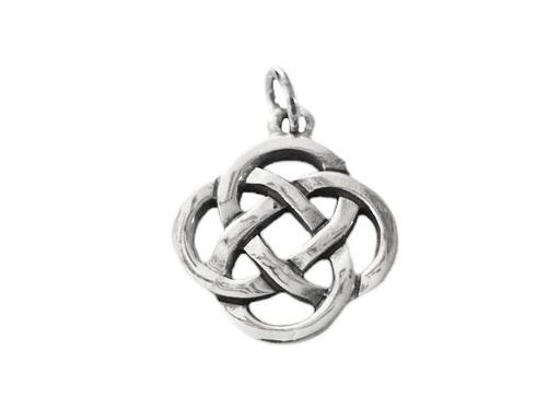[ac22] Keltisches Amulett, Anhänger 'Keltische Unendlichkeit' aus Silber 925- Mittelalter, Larp, Reenactment Schmuck