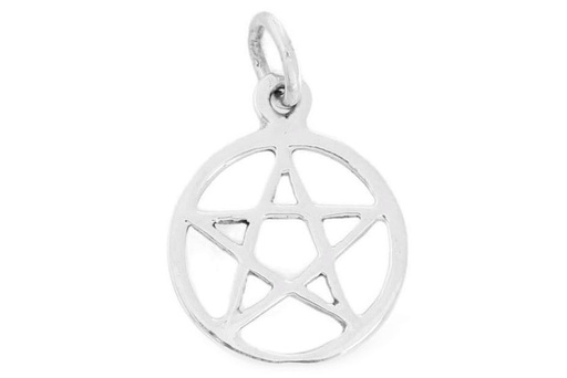 [ac17] Keltisches Amulett, Anhänger 'Penta - Pentagramm' aus Silber 925- Mittelalter, Larp, Reenactment Schmuck
