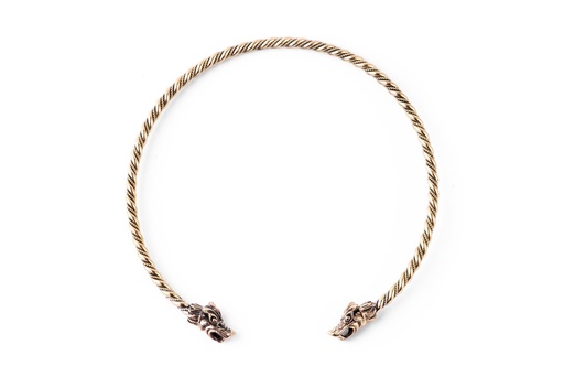 [hrb9-2] Wikinger Bronze Torques Tork Torc Paragon Männer - Bronze- und Silberschmuck für Reenactment, LARP und Fantasie